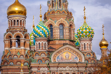 Obraz premium Cathedral of the Resurrection of Christ spilled Blood in St. Petersburg, Russia