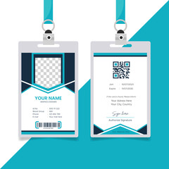 Modern and minimalist id card template | Creative id card design for your company employee