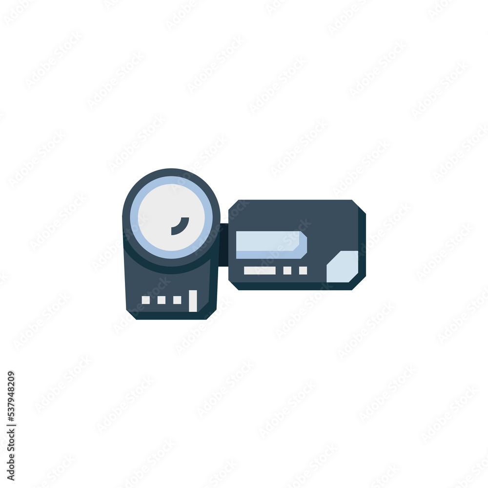 Poster handy cam vector icon. computer component icon flat style. perfect use for logo, presentation, websi