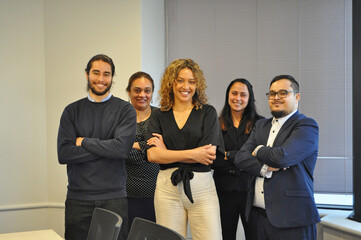 Business Team with Leader