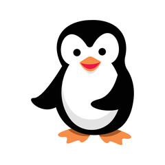 Cute Penguin Character Illustration