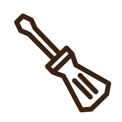 architecture building construction house screwdriver tool icon
