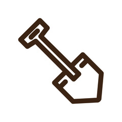 architecture building construction house shovel tool icon