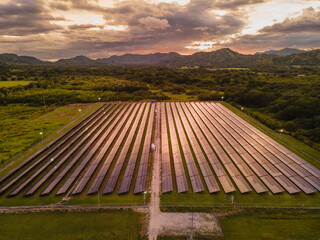 Aerial view of Solar Panels 