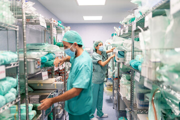 Medical team Working In The Hospital