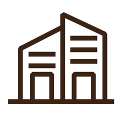 modern office urban outline icon