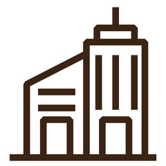 modern office urban outline icon