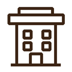 modern office urban outline icon