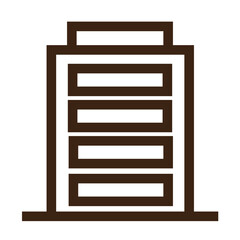 modern office urban outline icon