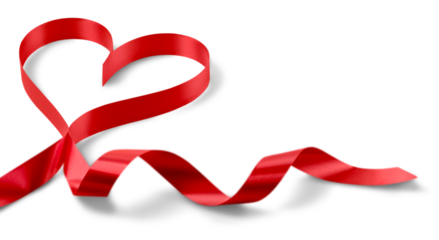 St. Valentine's Day, Heart from a ribbon