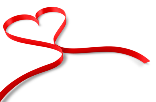 St. Valentine's Day, Heart from a ribbon