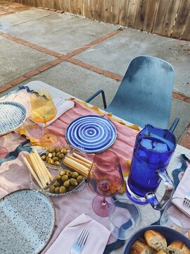Table set for party