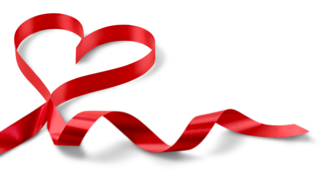 St. Valentine's Day, Heart from a ribbon