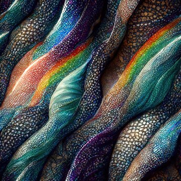 close up of colorful skin. Generative AI Technology