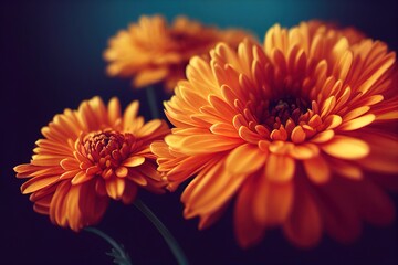 Macro photograph of a Chrysanthemum, Flower Photography, Made by AI, Artificial Intelligence