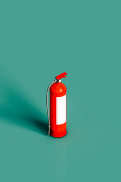 a red fire extinguisher