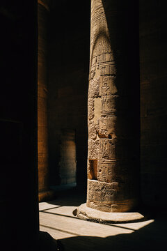 Column within the Temple of Philae