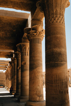 Colonnade in Temple of Philae