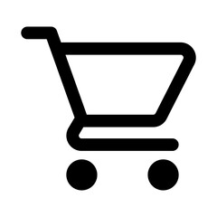 Web store shopping cart icon symbol signs for apps and websites with transparent background PNG