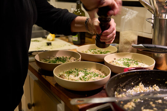 Serving risotto at home - Powered by Adobe