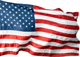 Flag of the United States of America, Isolated on Transparent Background