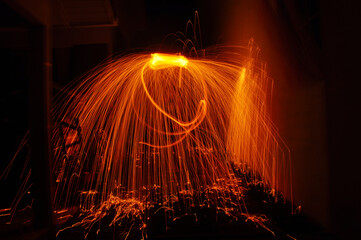luzes noturnas desenhando com a luz fotografia artistica 