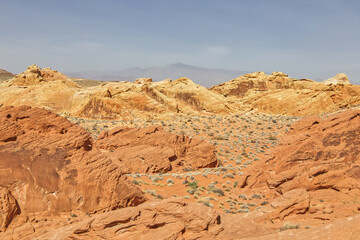 Fototapeta premium Las Vegas Valley of Fire During the Day