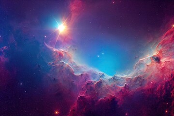 Obraz na płótnie Canvas Galaxy with starry light