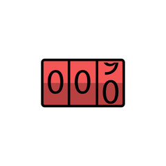 counter icon vector design templates