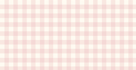 Plaid light pink and beige vintage background vector illustration.