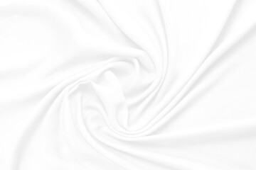 white cloth background soft wrinkled fabric patrem and surface.