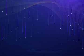 Bright Technology Abstract Background Futuristic with Laser Grid Landscape. 3D Illustration