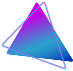 Triangle Abstract elements retro style 80s-90s. Illustration