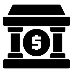 Icon Financial Security With Style Glyph