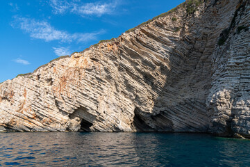 Fototapeta na wymiar Mediterranean coastline in Corfu, Greece