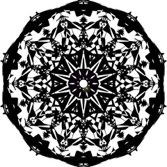 Circular geometric design.