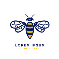 Basic RGBBee or Hornet Mascot Logo, Bee or Hornet E sport Logo Template