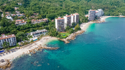 Playa Esmeralda, la playa con bahía en Puerto Vallarta jalisco, México! La playa mas bonita