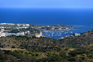 Fototapeta na wymiar Approaching Cadaqués, Spain