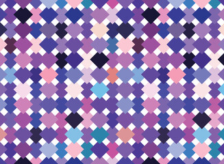 カラフルなブロックのシームレスなパターン背景イラスト