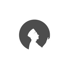  Islamic students icon logo design illustration