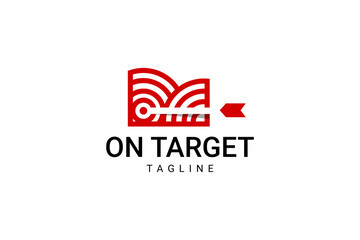 Arrow Right On Target Logo Design Template