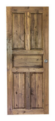 oude houten deur geïsoleerd en opslaan als PNG-bestand