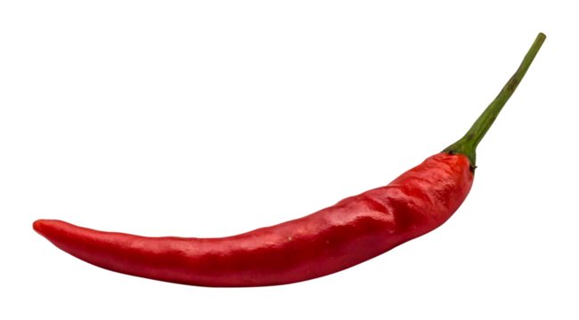 red hot chili isolated and save as to PNG file