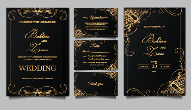 luxury wedding invitation cards