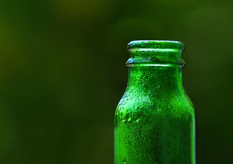 green beer bottle
