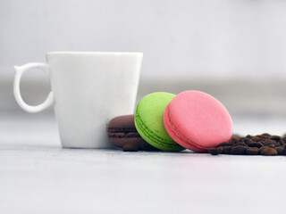 macaroons and coffee