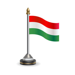 State table flag of Hungary. National symbol perfect for design, Background transparent