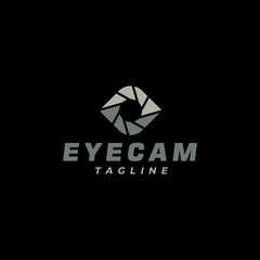 Logo design for a combination of a camera lens and an eye.