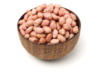 Peanut kernel isolated on white background